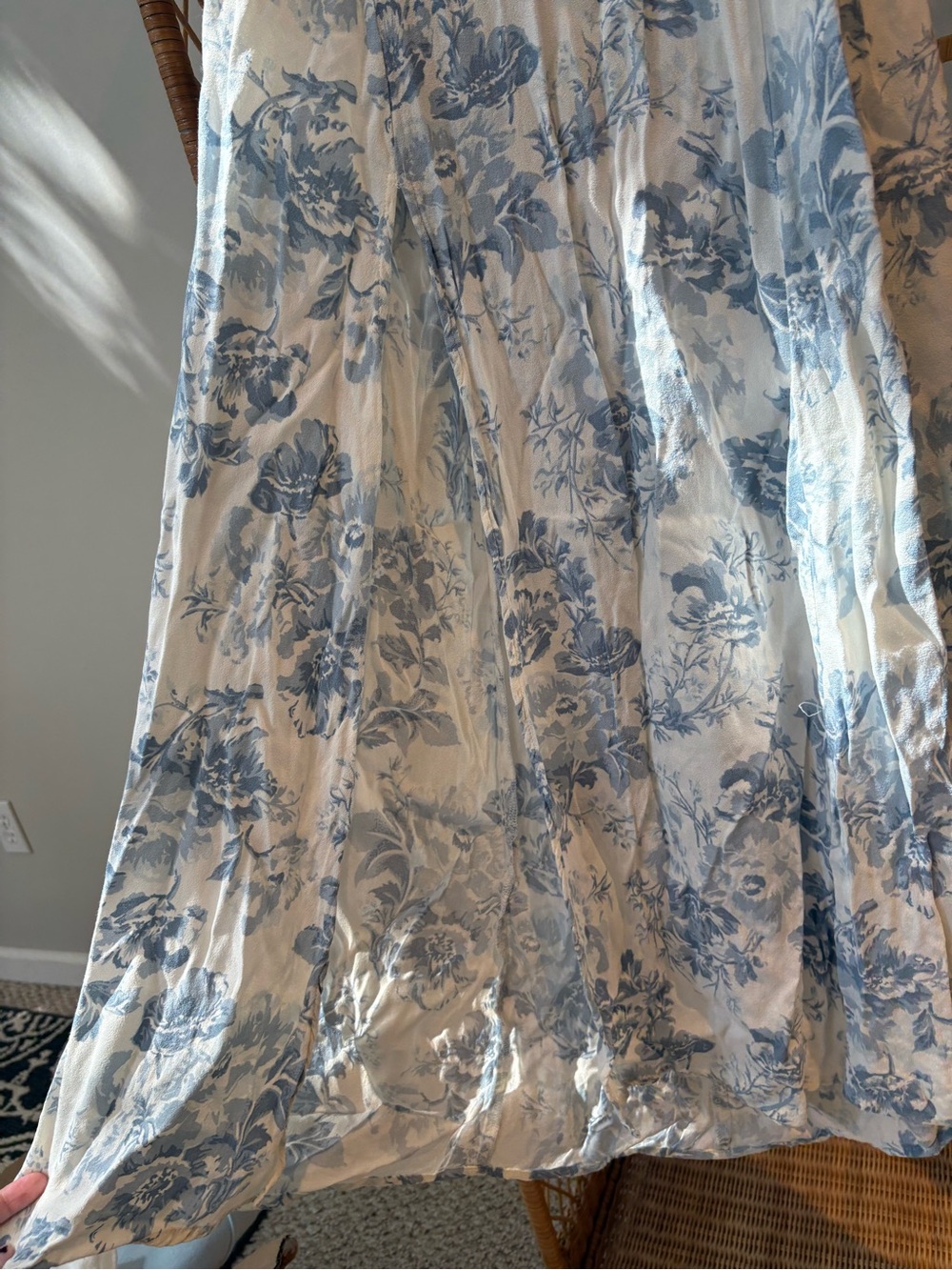 Reformation Floral Open Back Midi Dress with Slit - Picture 9 of 9